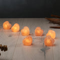Lyslenke med saltkrystall-hjerter 8 LED ravfarget 110 cm fra Wagner Life forfra