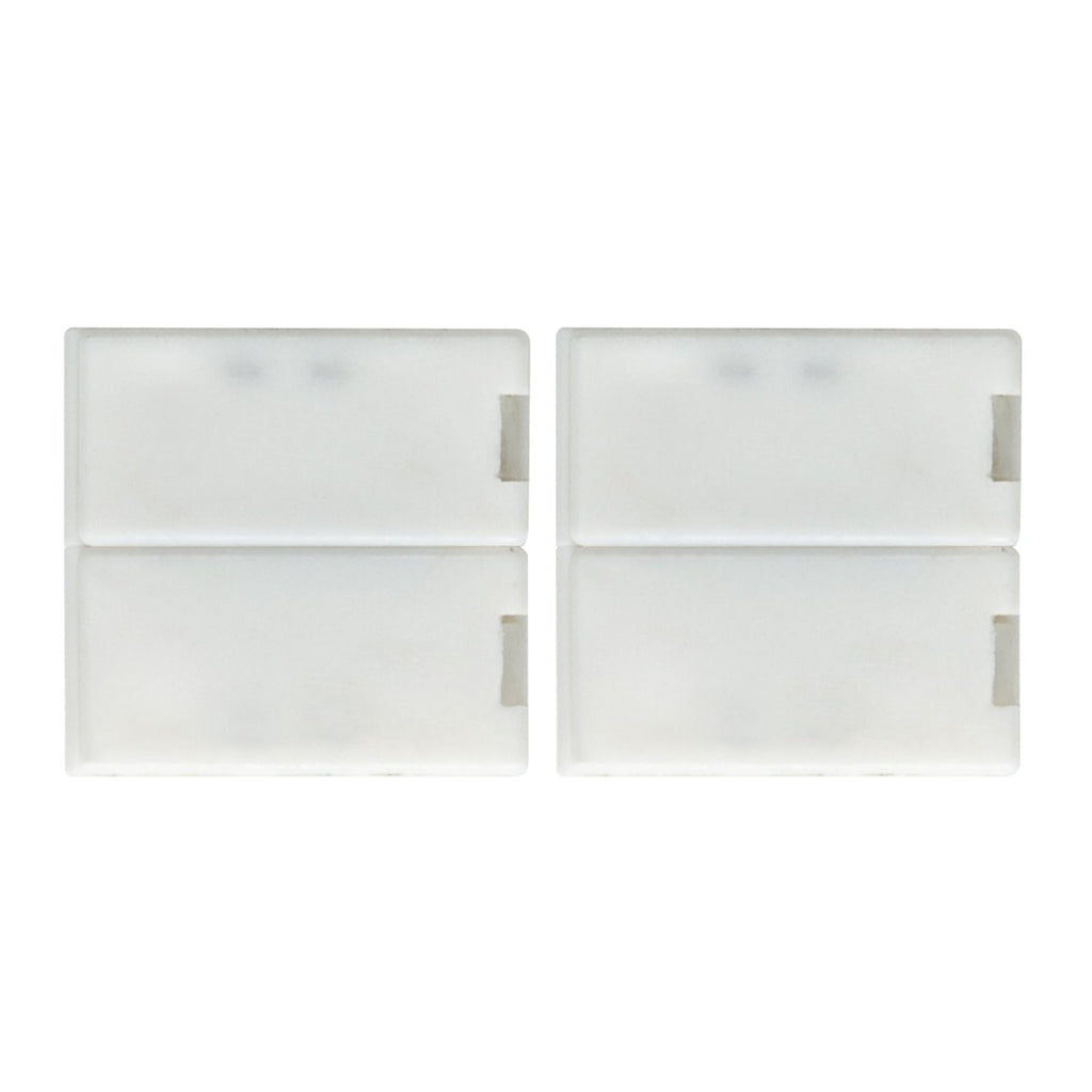 Detaljbilde av MaxLED clip-to-clip kobling hvit plast