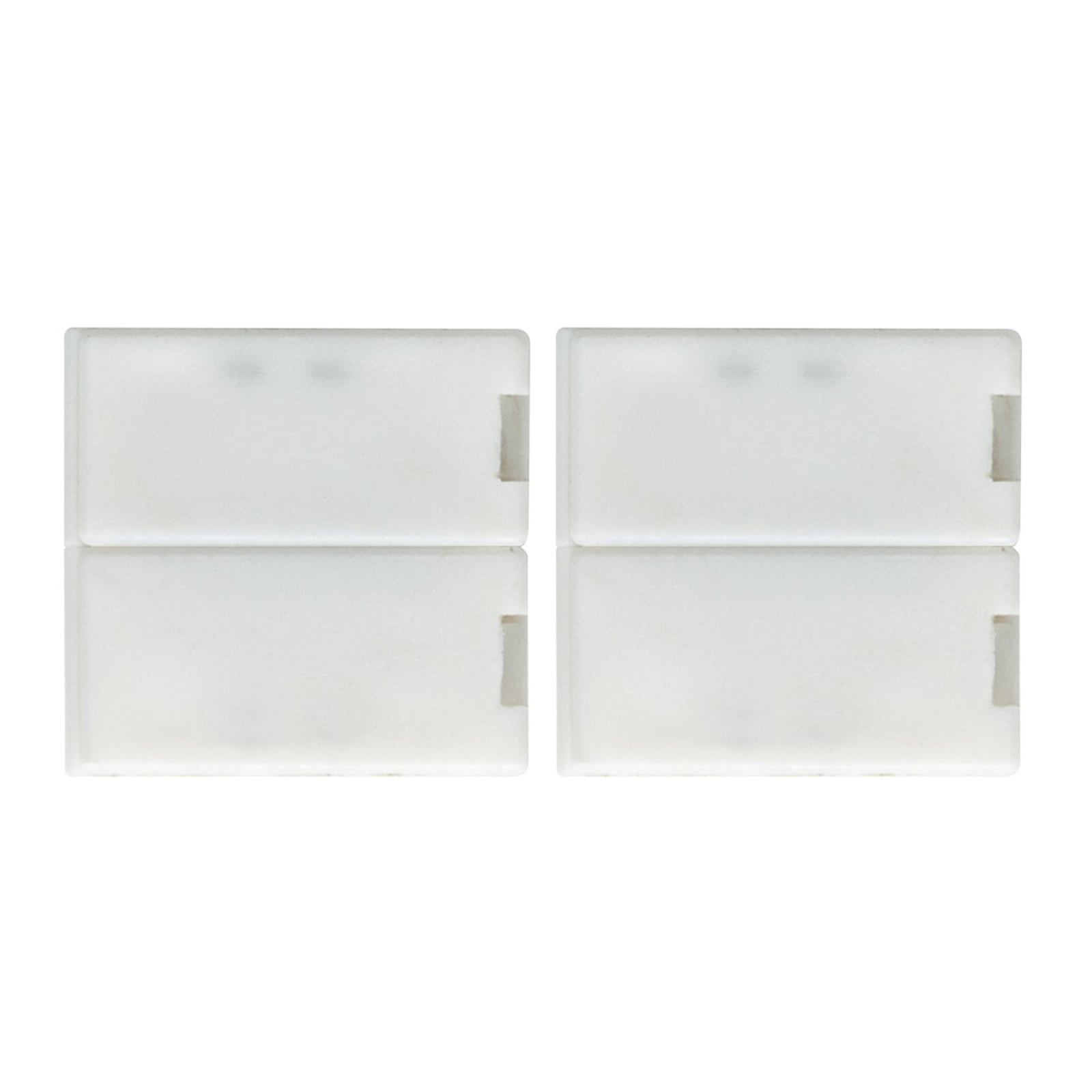 Detaljbilde av MaxLED clip-to-clip kobling hvit plast