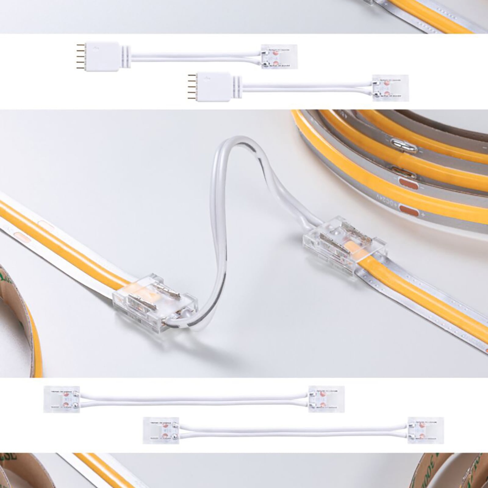 MaxLED COB connector-sett for LED-stripe bakside