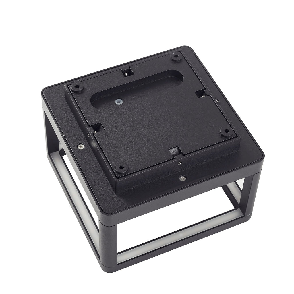 LED utevegglampe Thorvid svart aluminium monteringsdetalj