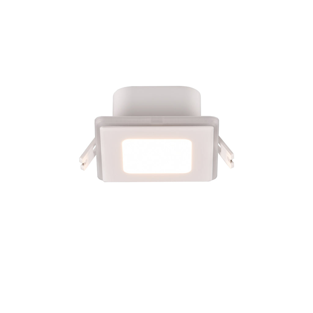 Montert LED innbyggingsspot Nimbus IP44 8,5x8,5 cm 5W varmhvit i tak