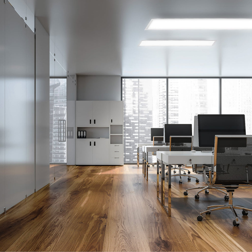 Montert LED-panel Brian CCT dimbar hvit 100x25 cm i rom