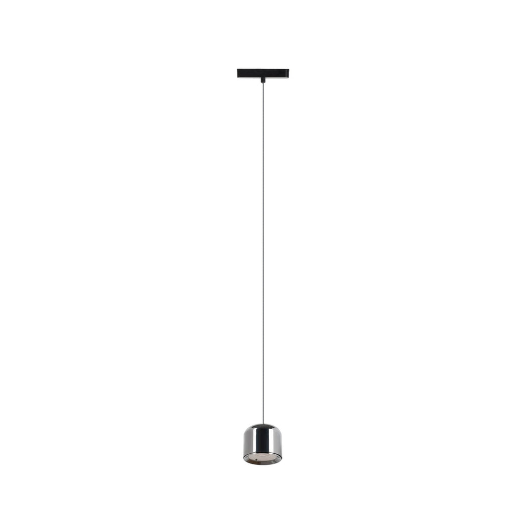 Montert LED-pendellampe 48V Lumaro svart aluminium i rom