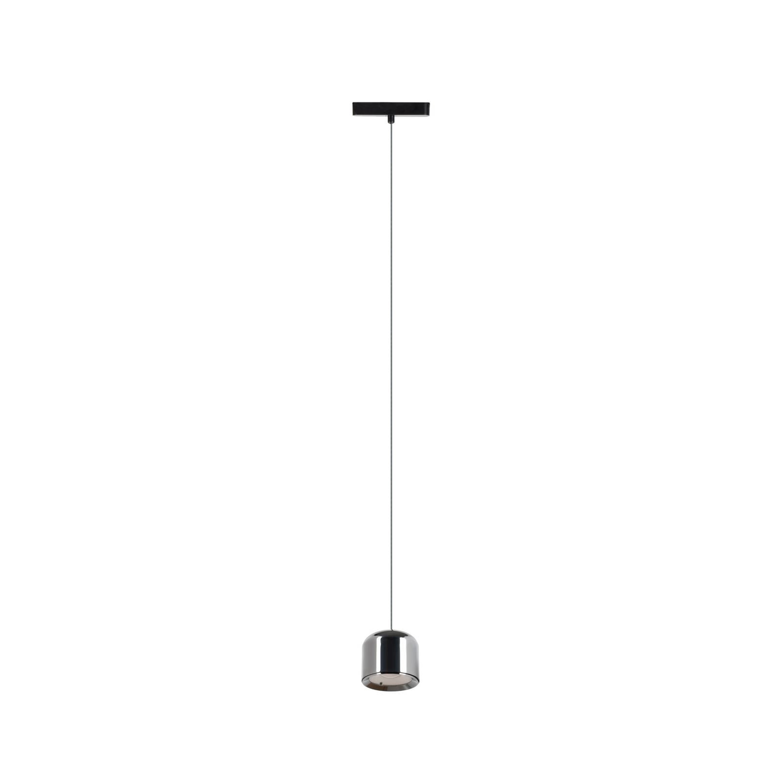 Montert LED-pendellampe 48V Lumaro svart aluminium i rom