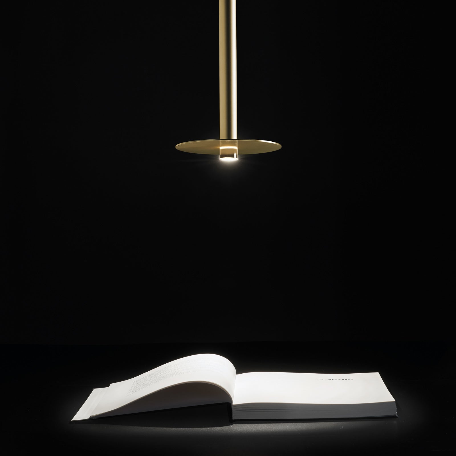 Montert LED pendellampe Candle gull satinert i rom