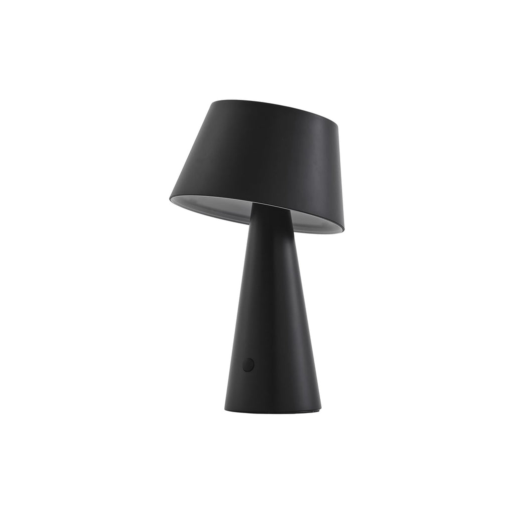 Montert LED solcellebordlampe Lirinor på bord