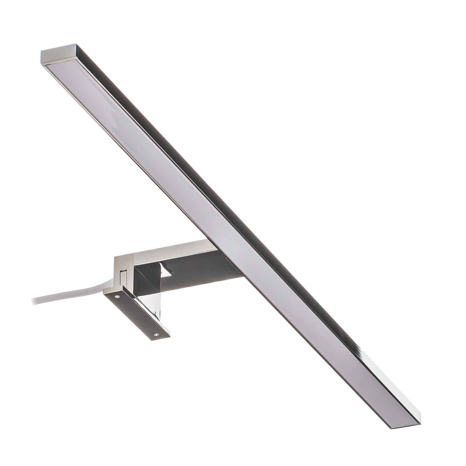 Montert LED speillampe Dun krom 60 cm på bad