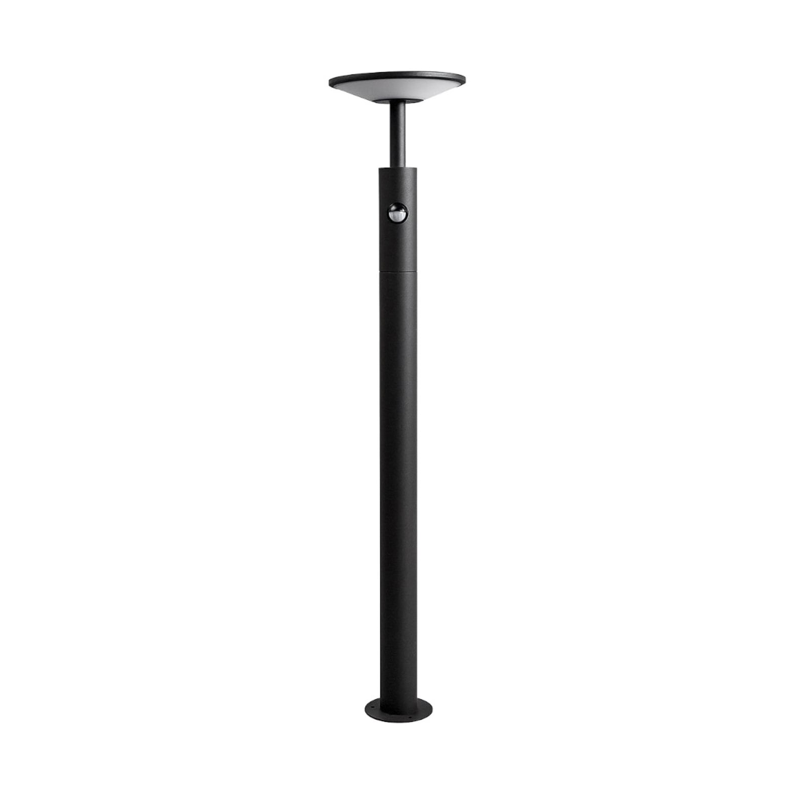 Montert LED sti-lampe Fenia med bevegelsessensor i hage