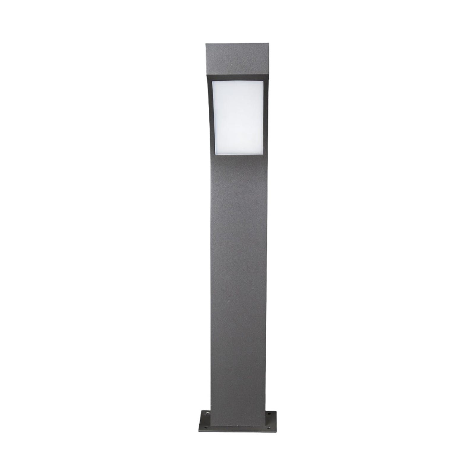 Montert LED stolpelampe Lennik antrasitt aluminium i hage