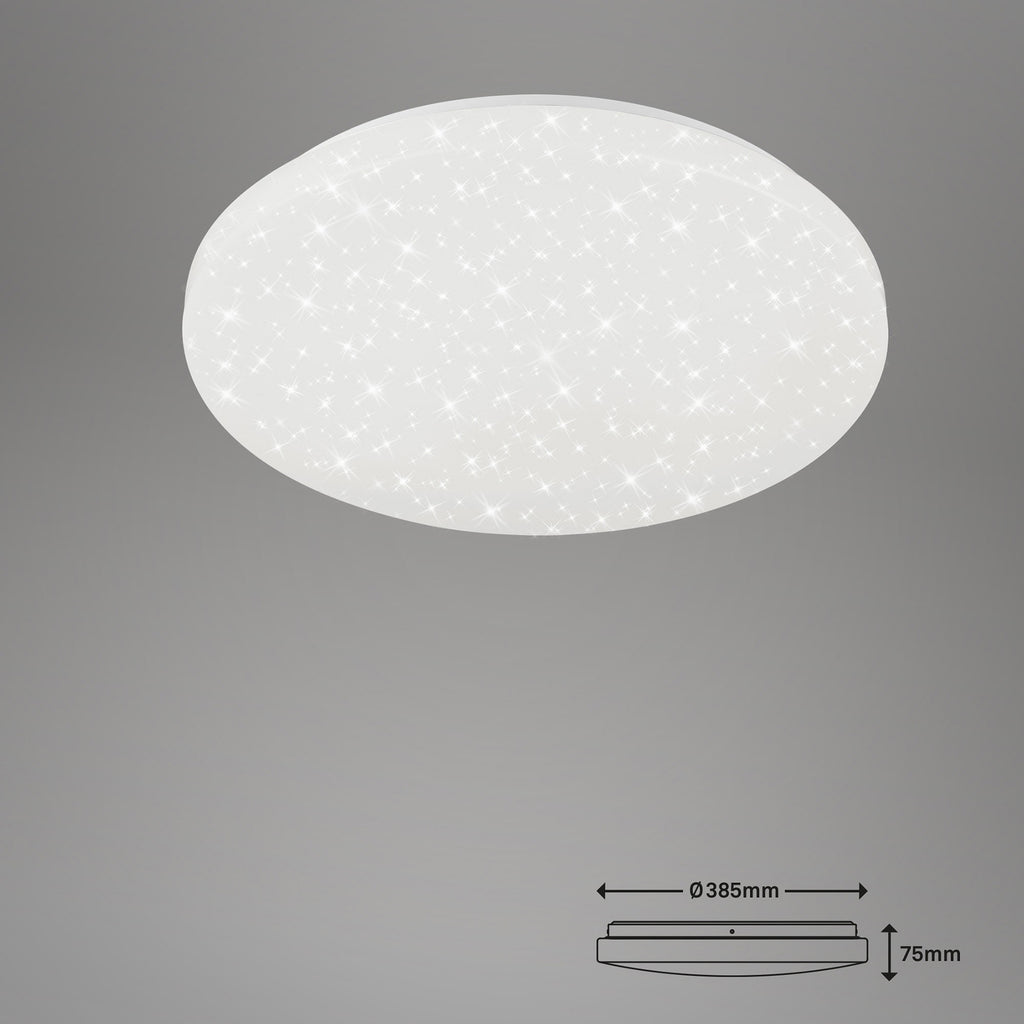 Montert LED taklampe Brili Splash hvit