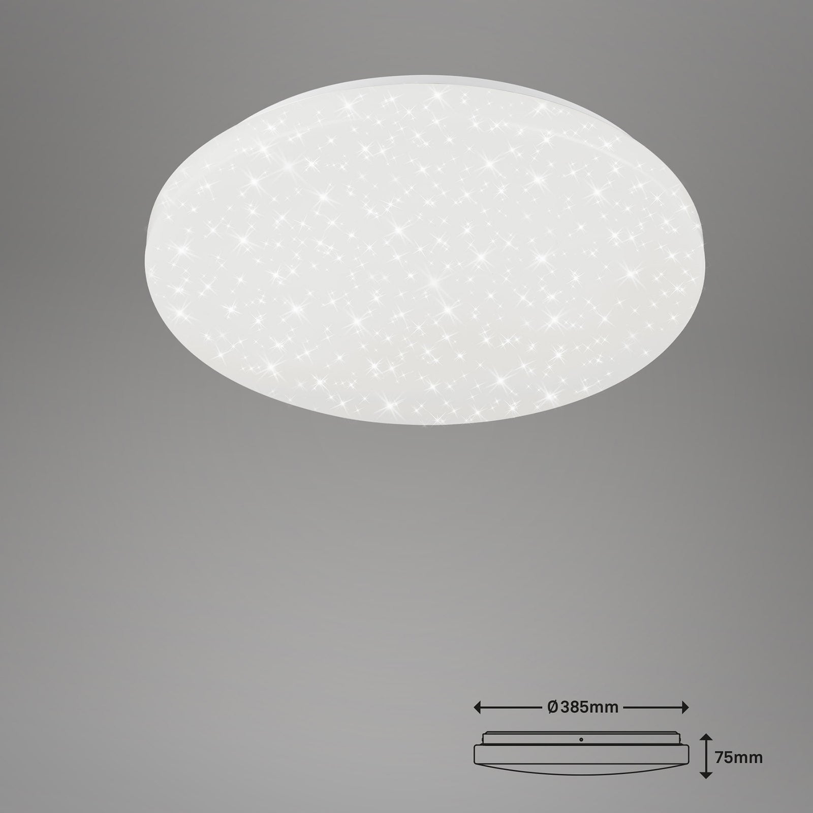 Montert LED taklampe Brili Splash hvit