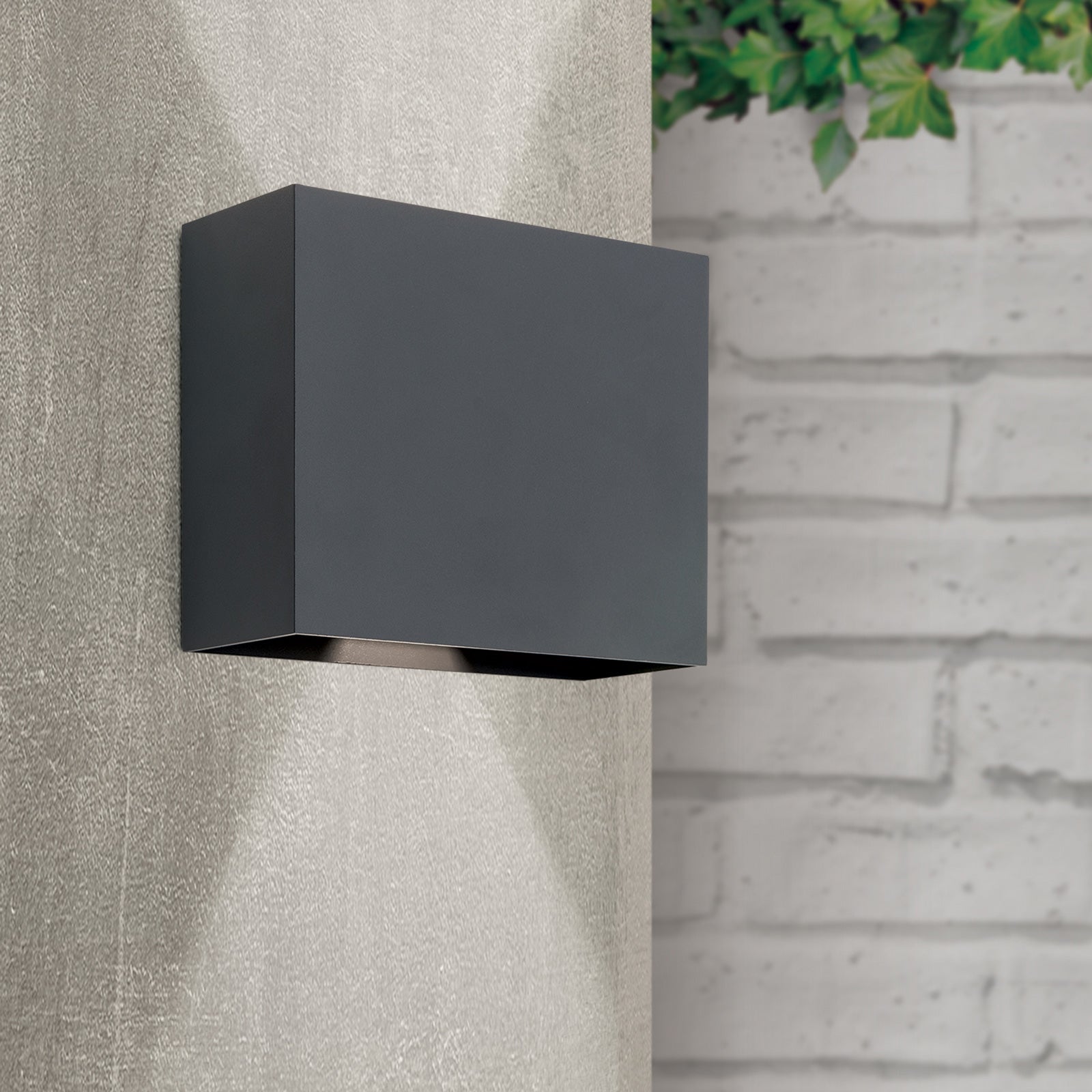 Montert LED utevegglampe Akzent justerbar vinkel antrasitt IP65 på vegg