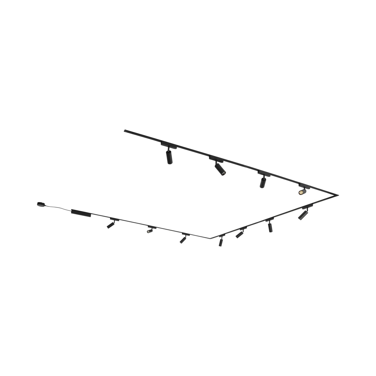 Montert Skinnesystem 48V Lumaro i moderne rom