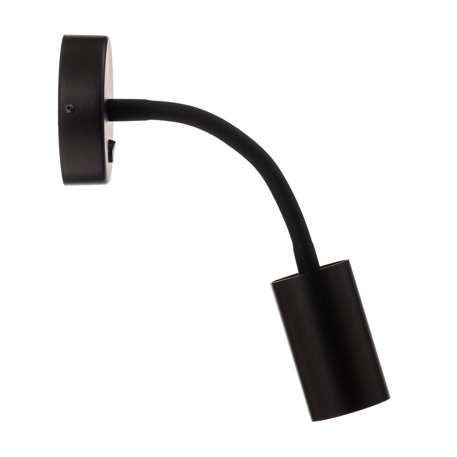 Montert Vegglampe Eye Flex S dimbar GU10 stål svart i rom