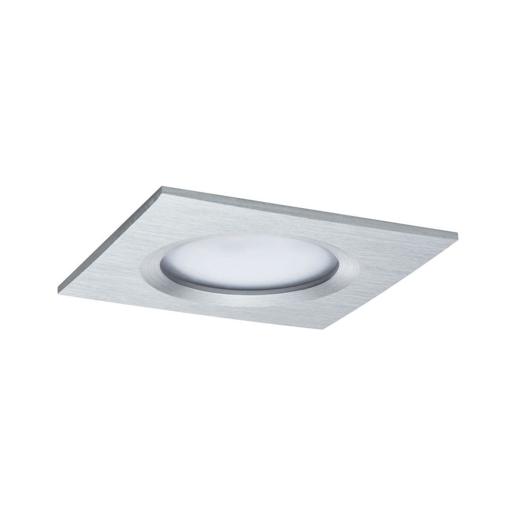 Nærbilde av aluminiumskropp på LED innbyggingsspot Coin Slim dimbar 3-pk Paulmann
