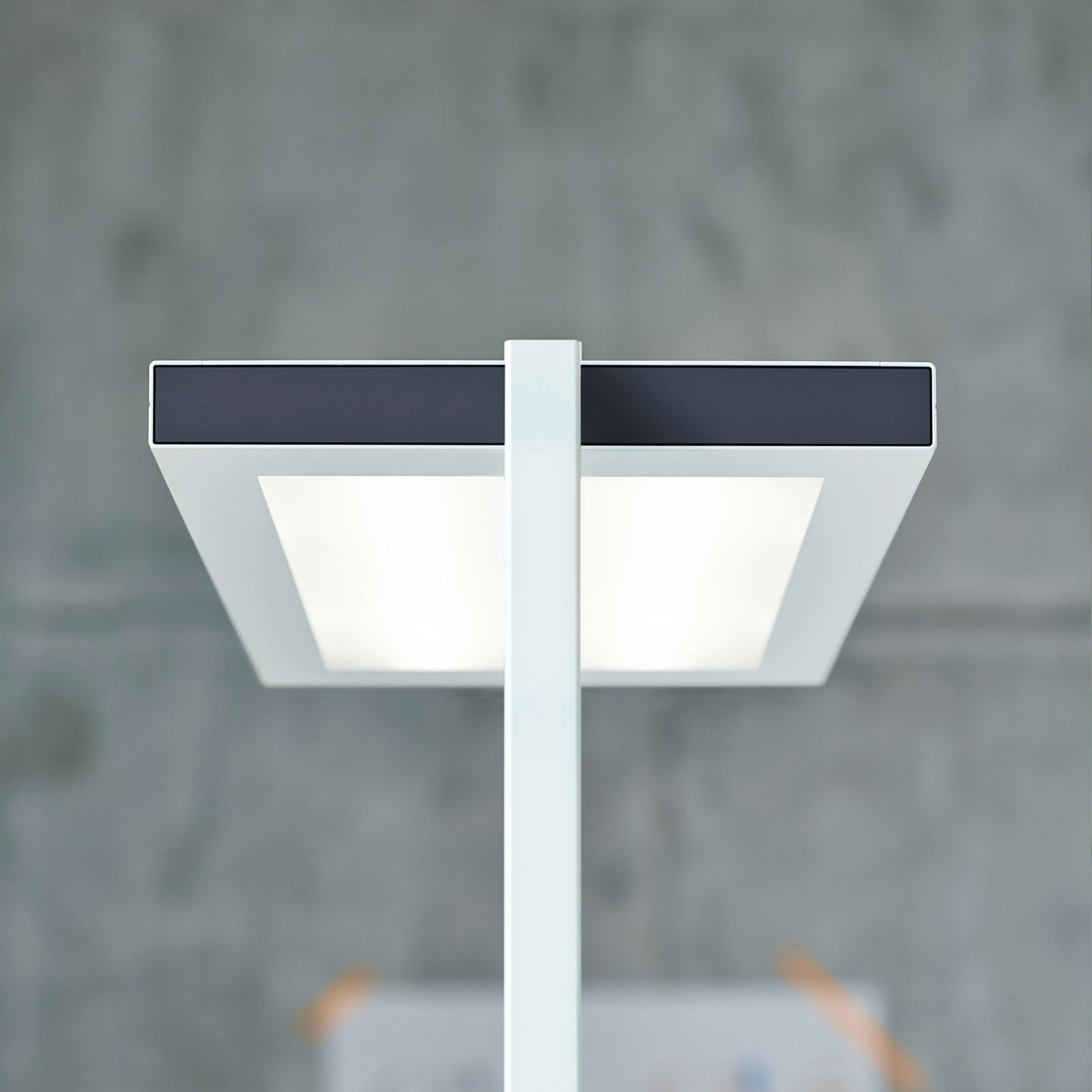 Nærbilde av lampehode LED gulvlampe Lavigo DPS 14000 dimbar hvit