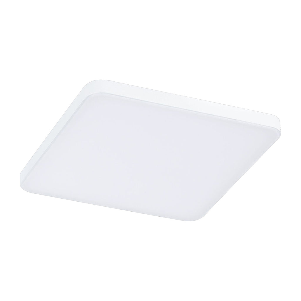 Nærbilde av LED innbyggingspanel Veluna Edge hvit 12x12 cm IP44 4000K