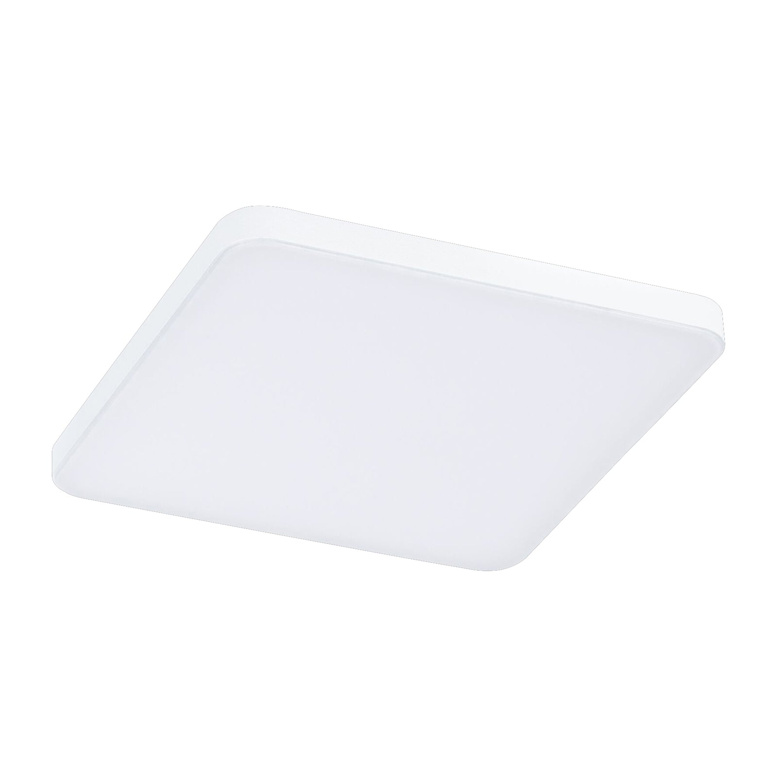 Nærbilde av LED innbyggingspanel Veluna Edge hvit 12x12 cm IP44 4000K