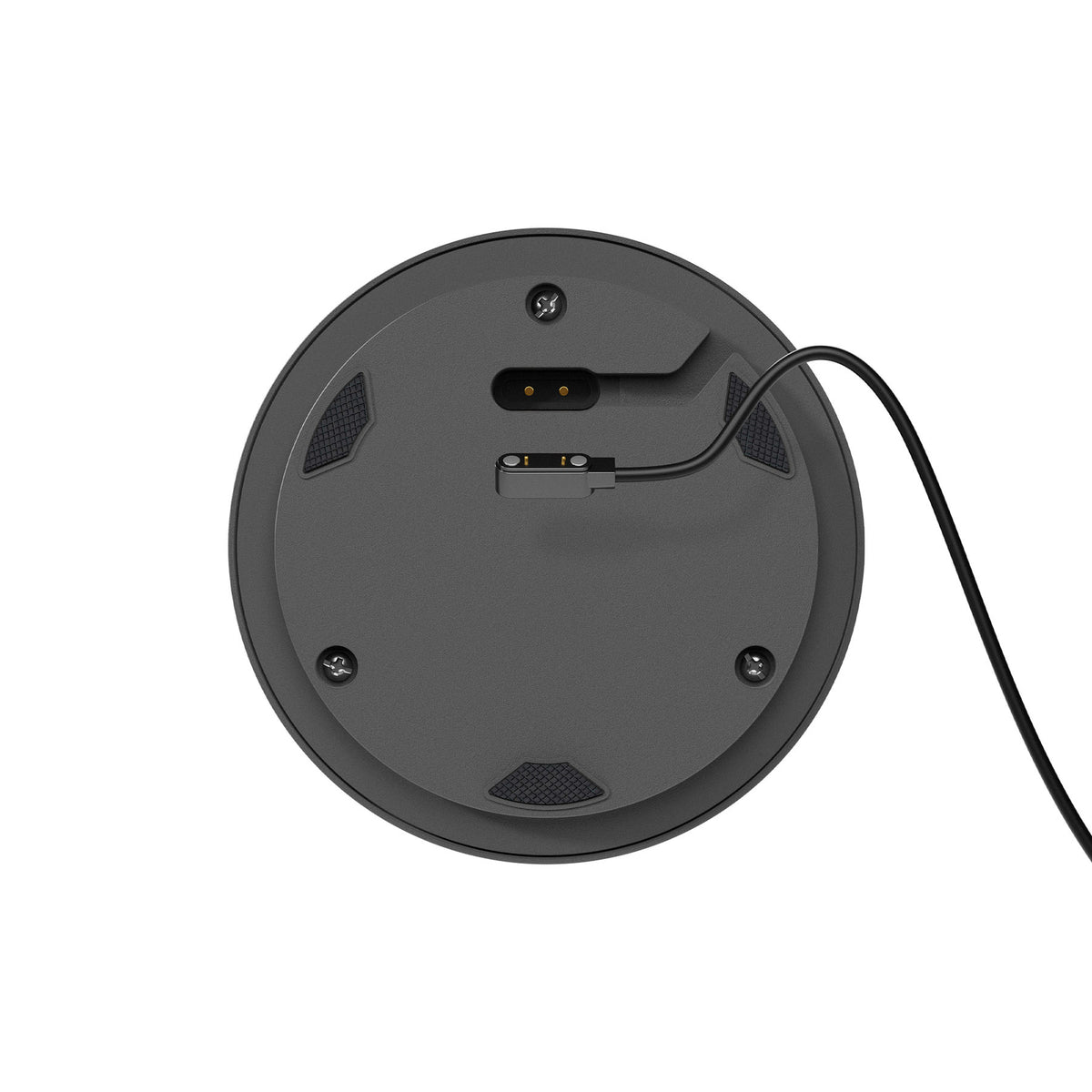 Nærbilde av LED oppladbar bordlampe Numotion grafitt glass dimbar IP54 berøringsbryter