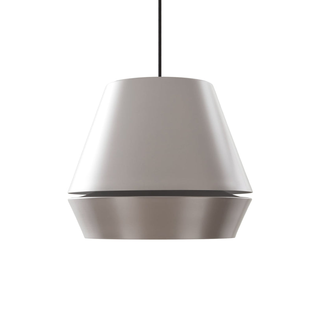Nærbilde av LED pendellampe Mynoria grå aluminium