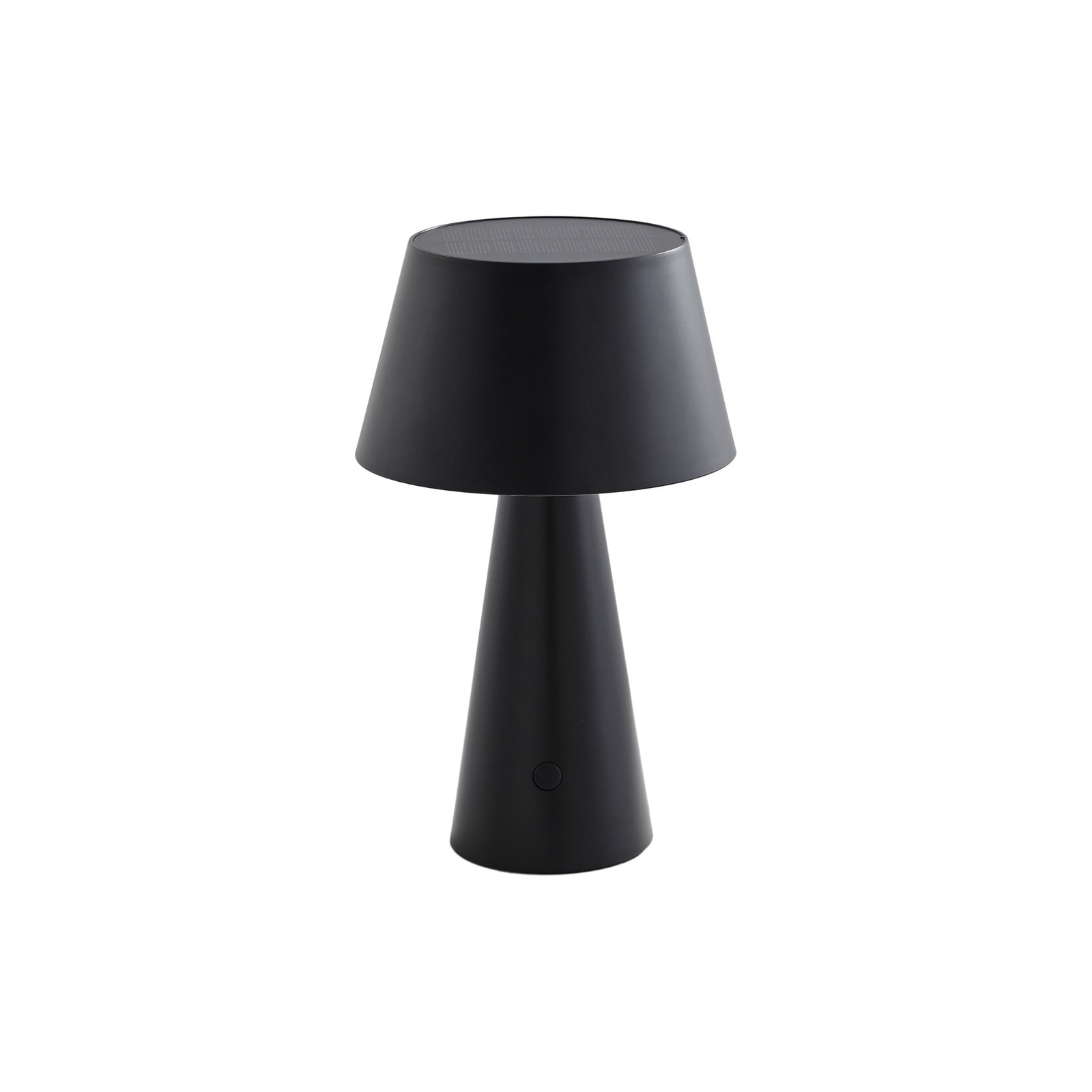 Nærbilde av LED solcellebordlampe Lirinor solcellepanel