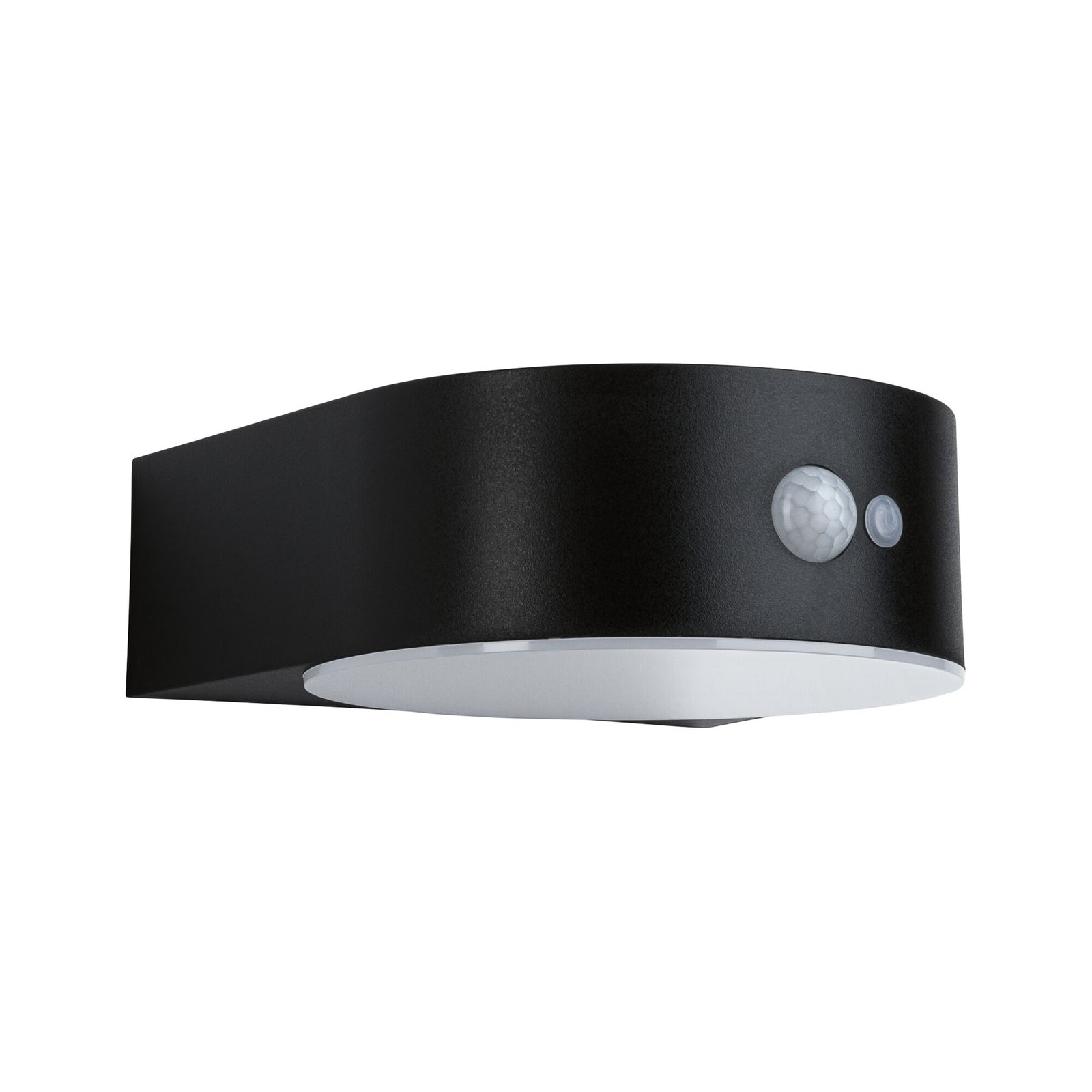 Nærbilde av LED solcellevegglampe Eileen med bevegelsessensor IP44