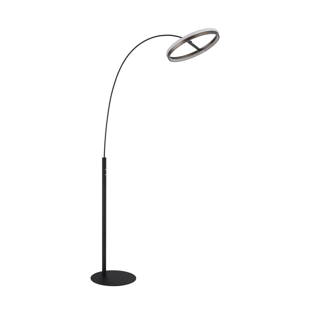 Nærbilde av touchdimmer på LED gulvlampe Della