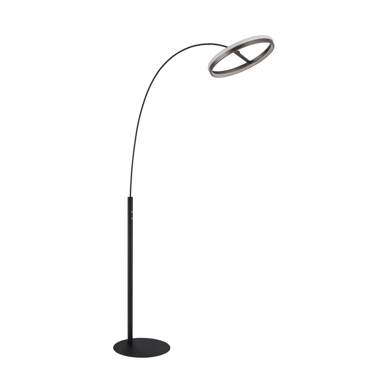 Nærbilde av touchdimmer på LED gulvlampe Della