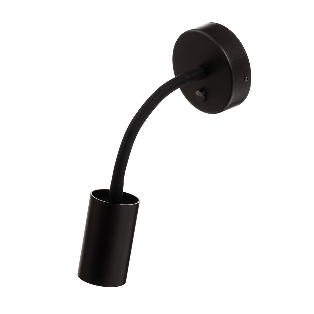 Nærbilde av Vegglampe Eye Flex S dimbar GU10 stål svart