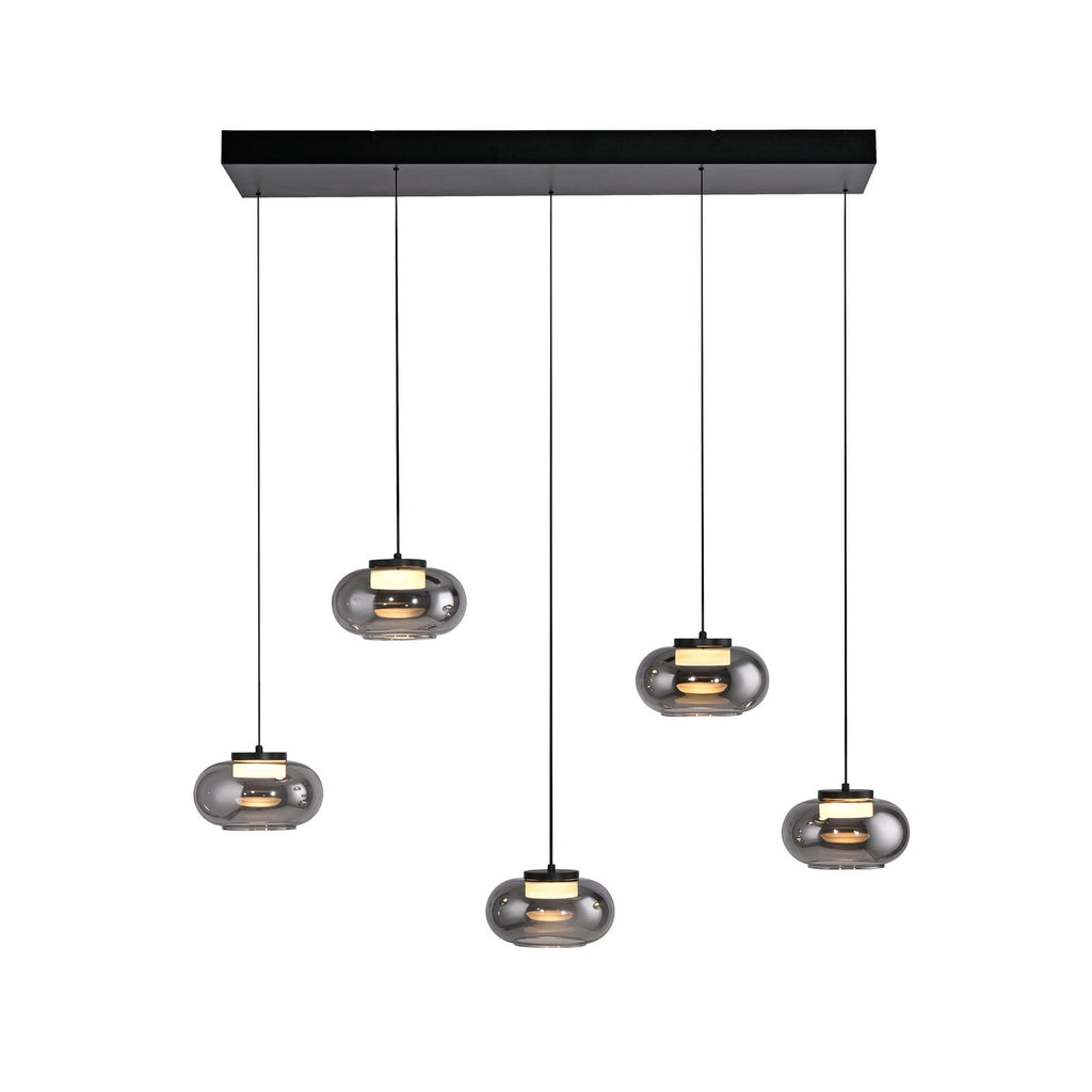 Nærbilde av dimmefunksjon på LED pendellampe Sia