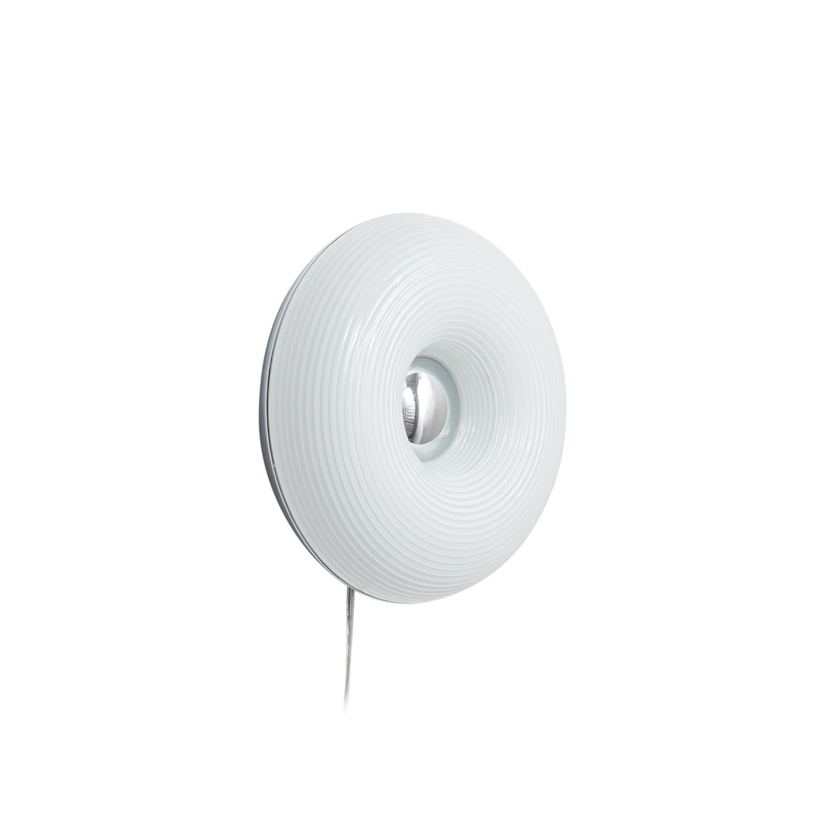Nærbilde av dimmer på LED bord-/vegglampe Fjora hvit/krom