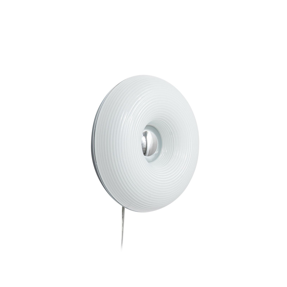 Nærbilde av dimmer på LED bord-/vegglampe Fjora hvit/krom