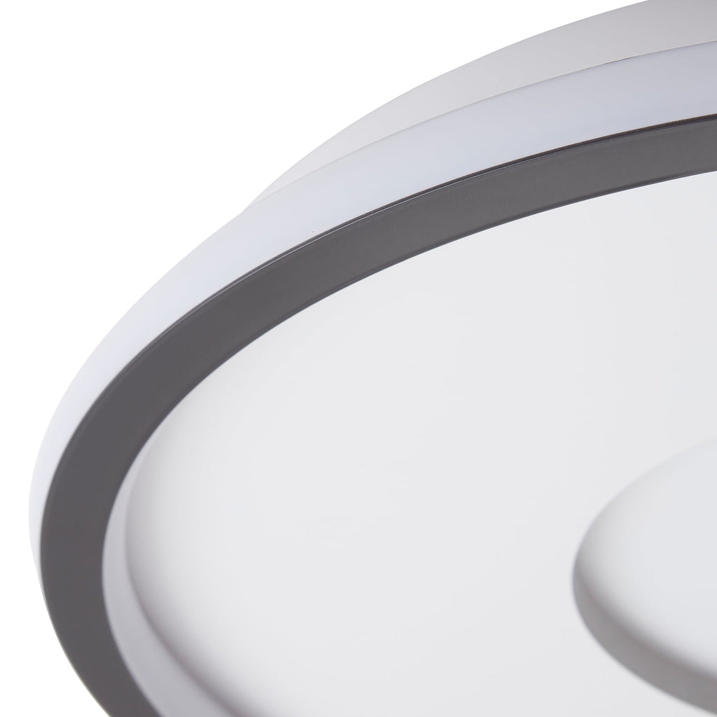 Nærbilde av LED taklampe Edenia svart hvit CCT