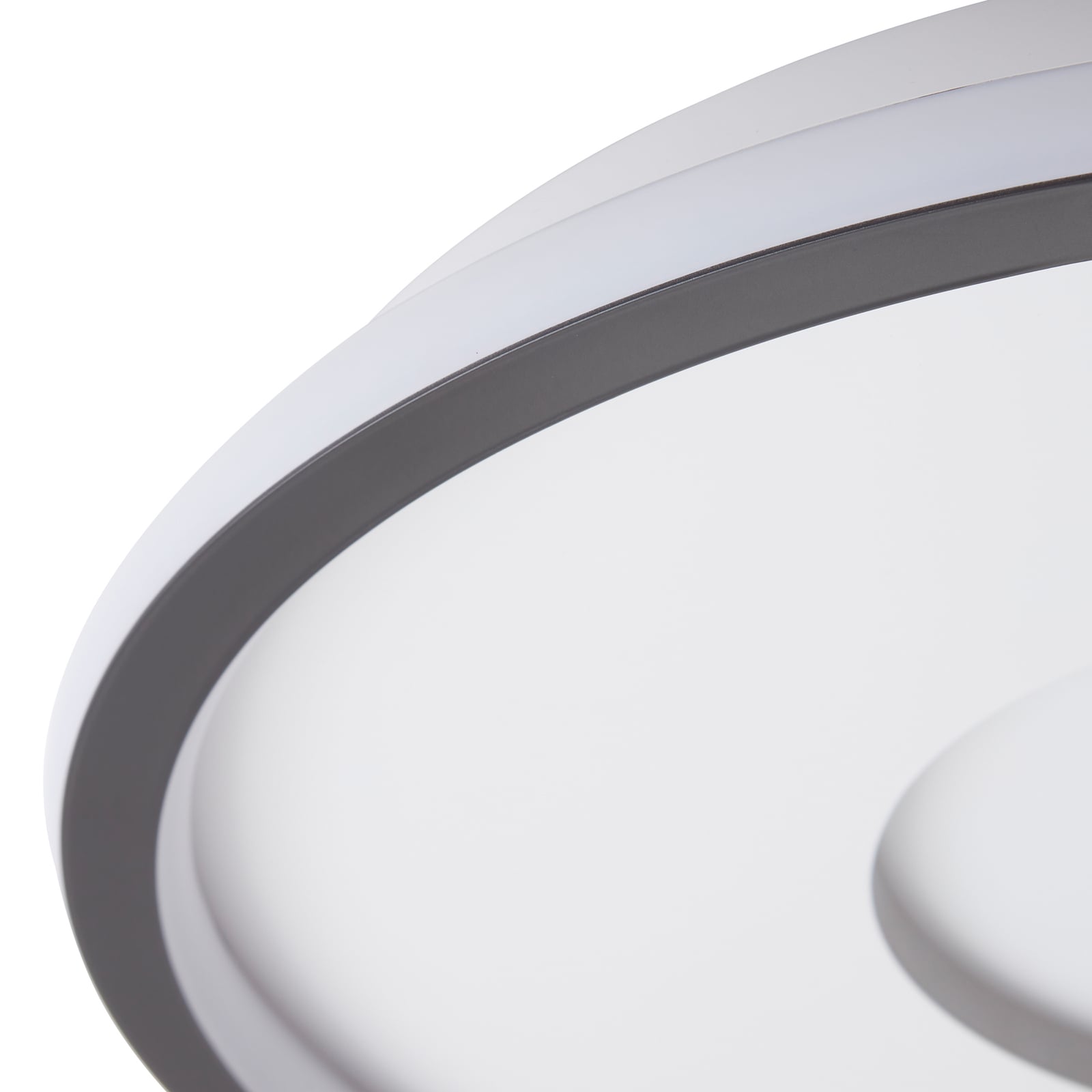 Nærbilde av LED taklampe Edenia svart hvit CCT