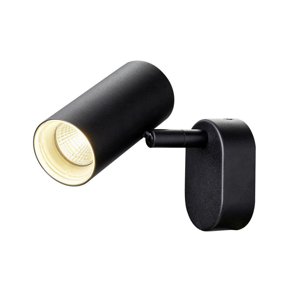 Noblo LED veggspot dim-to-warm svart 8W CRI90 - SLV forfra