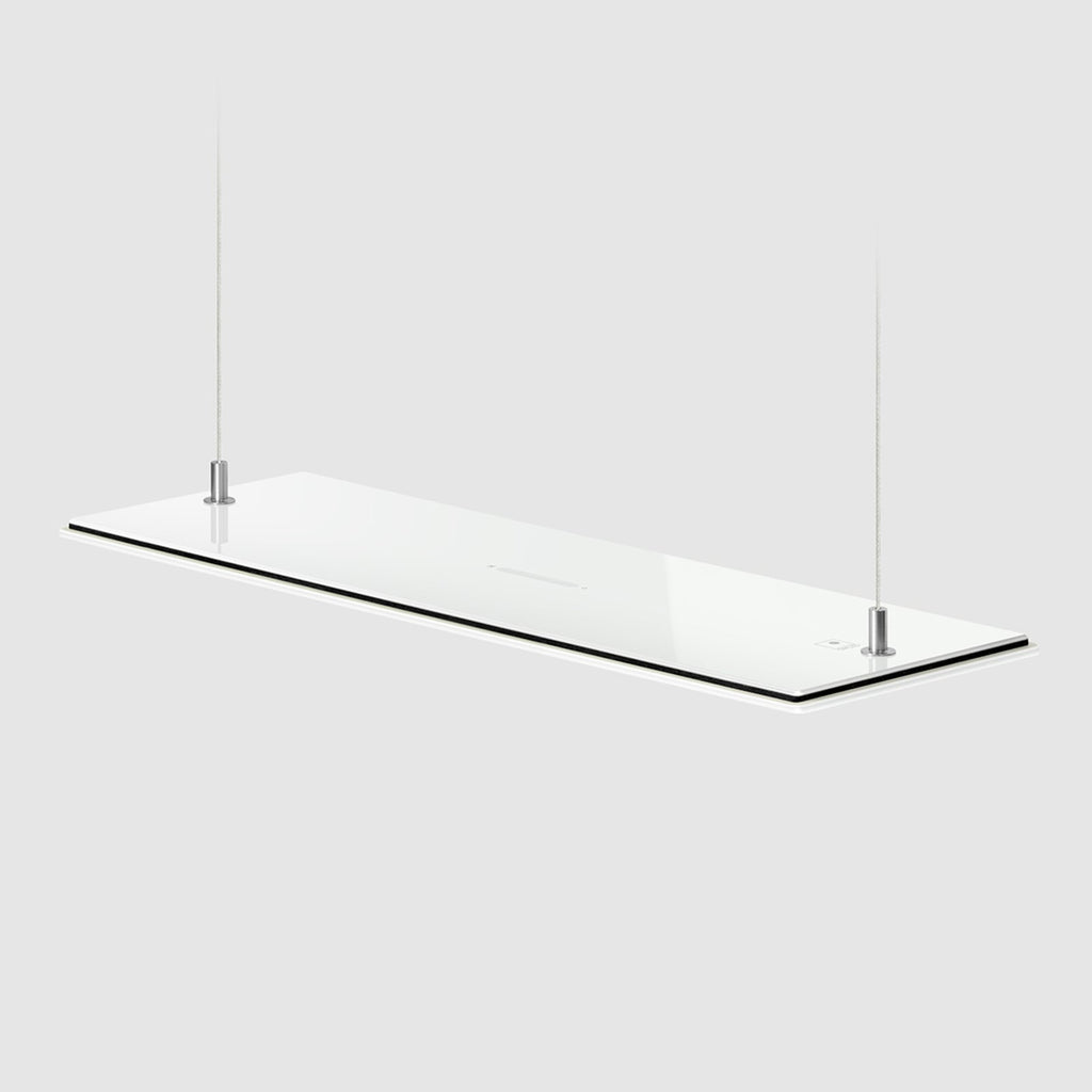 OLED pendellampe flat dimbar hvit glass 47 cm 17W bakside