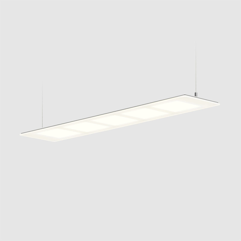 OLED pendellampe flat dimbar hvit glass 73 cm bakside