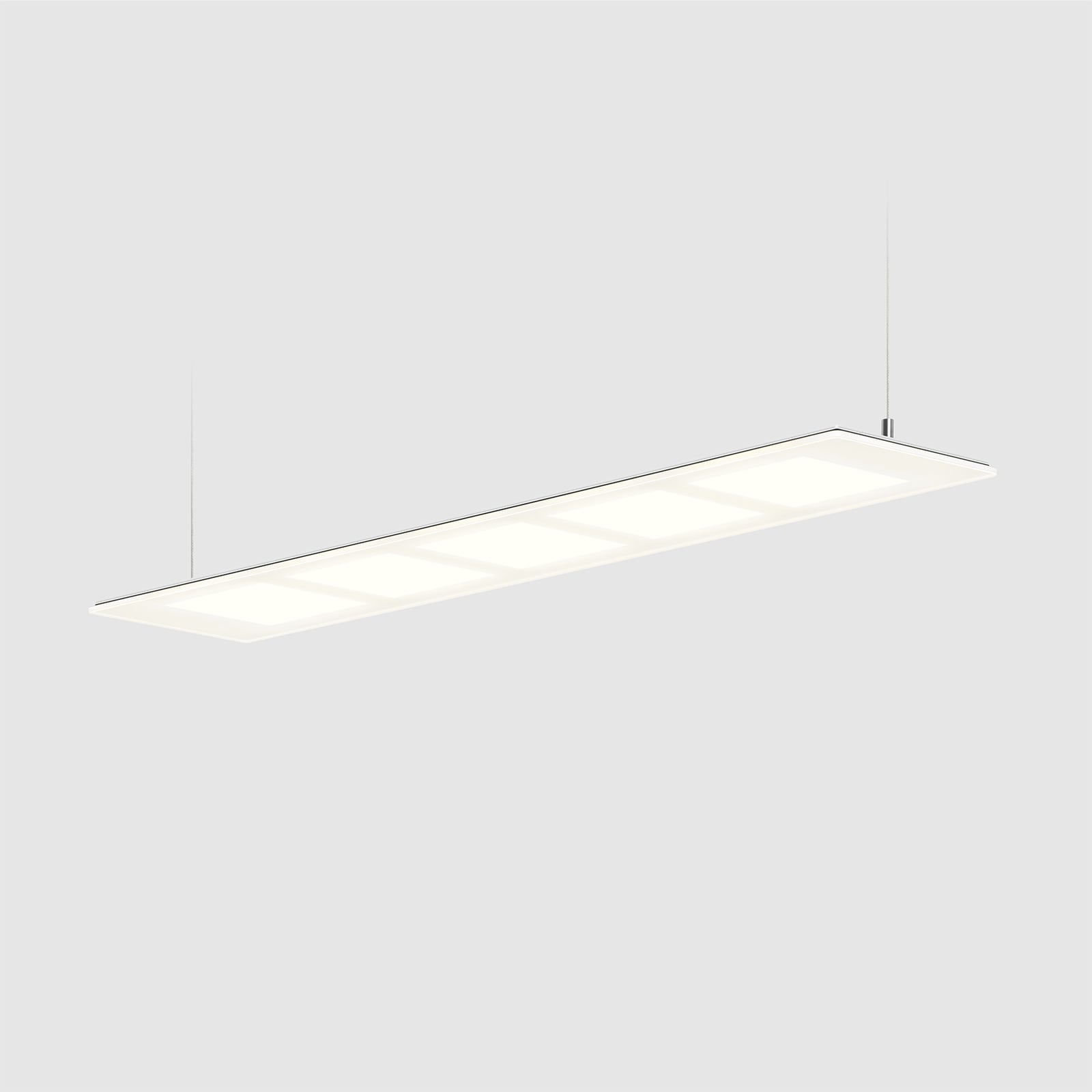 OLED pendellampe flat dimbar hvit glass 73 cm bakside