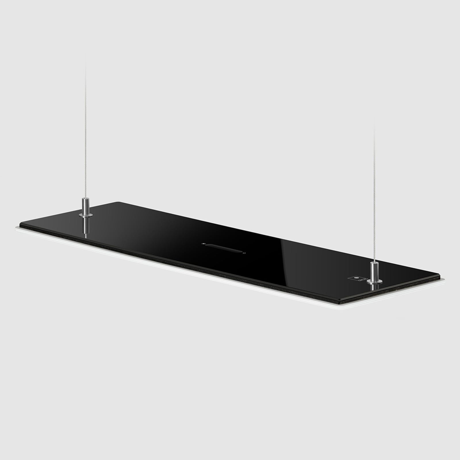 OLED pendellampe flat dimbar svart glass 47 cm 17W - OMLED bakside
