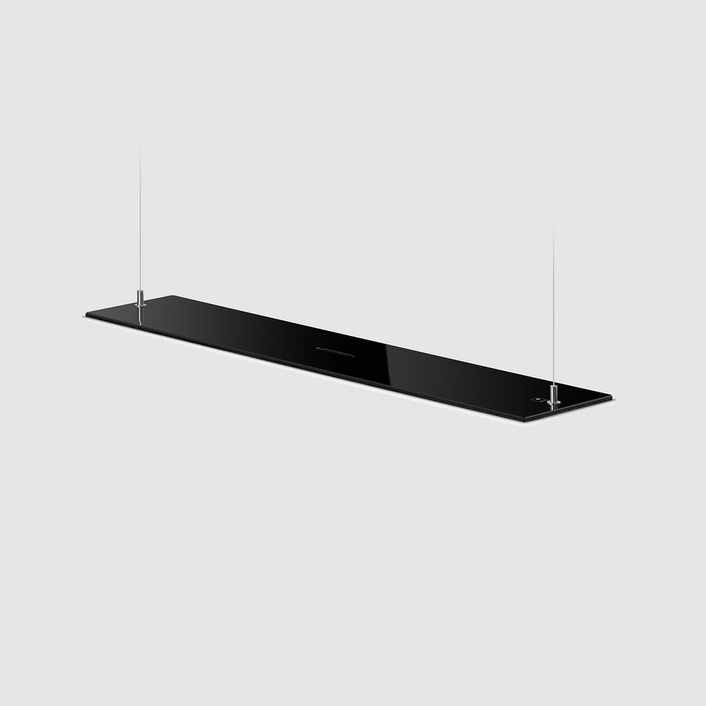 OLED pendellampe flat dimbar svart/hvit glass 73 cm 30W - OMLED lysdetalj