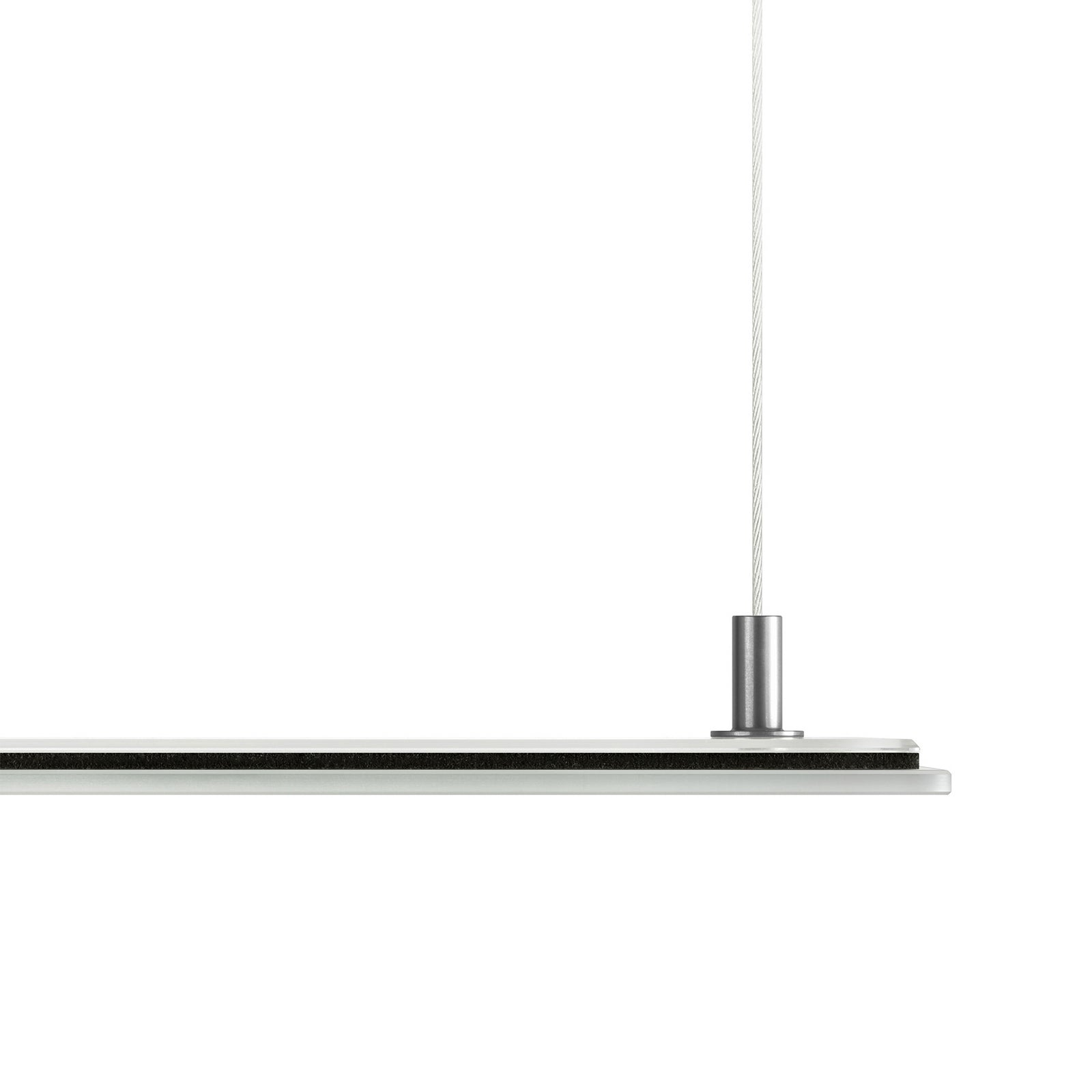 OLED pendellampe flat dimbar svart/hvit glass 73 cm 30W - OMLED med dimmer
