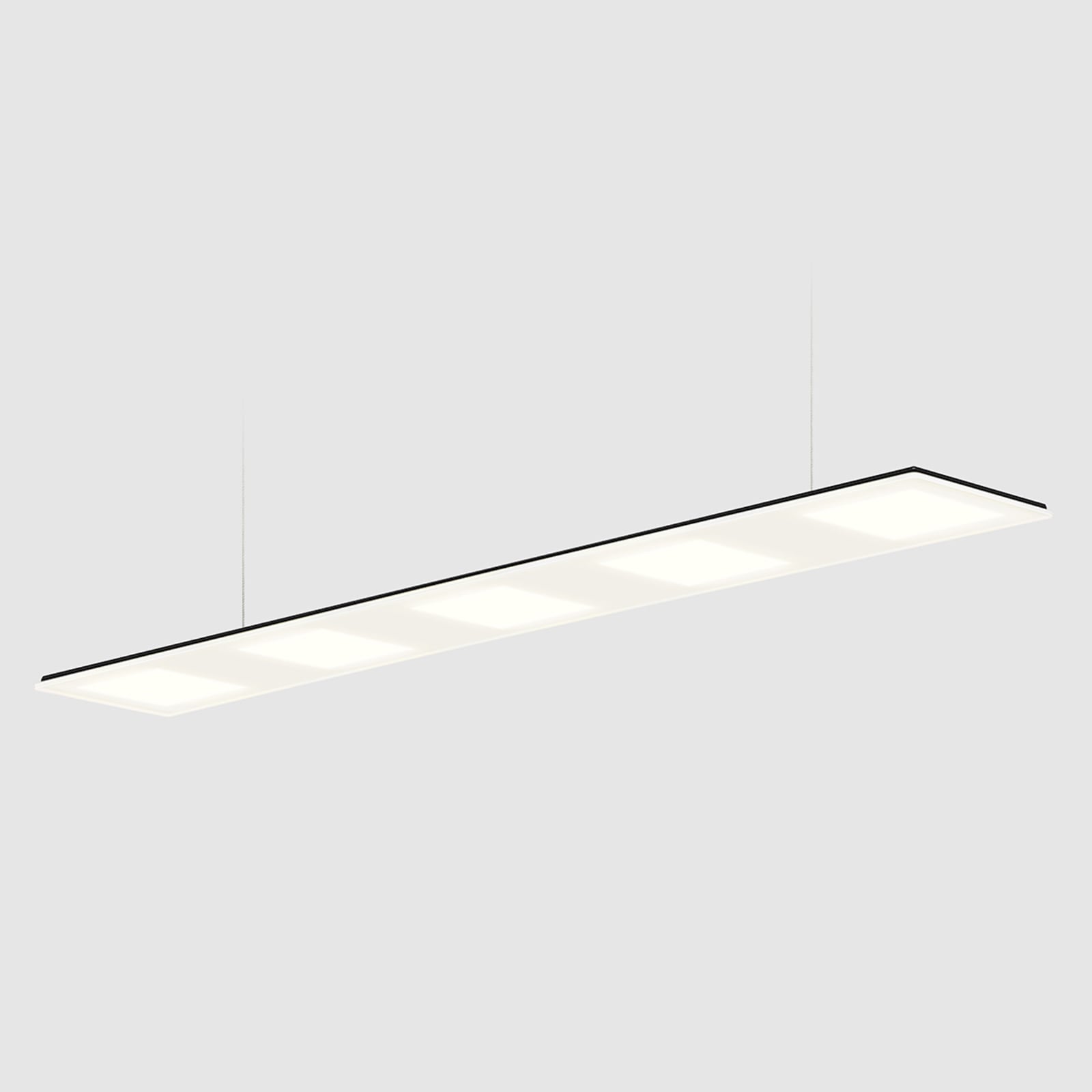 OLED pendellampe One s5L glass dimbar 96 cm hvit/svart side