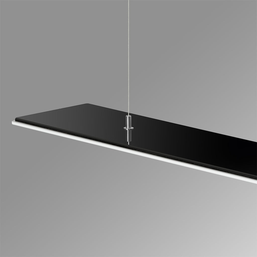 OLED pendellampe One s5L glass dimbar 96 cm hvit/svart touch-dimmer