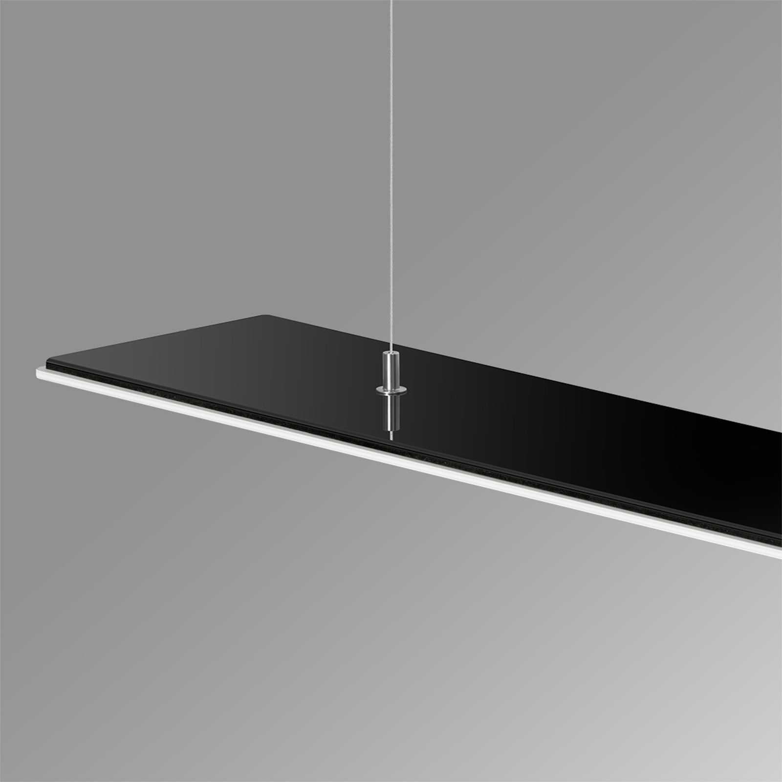 OLED pendellampe One s5L glass dimbar 96 cm hvit/svart touch-dimmer