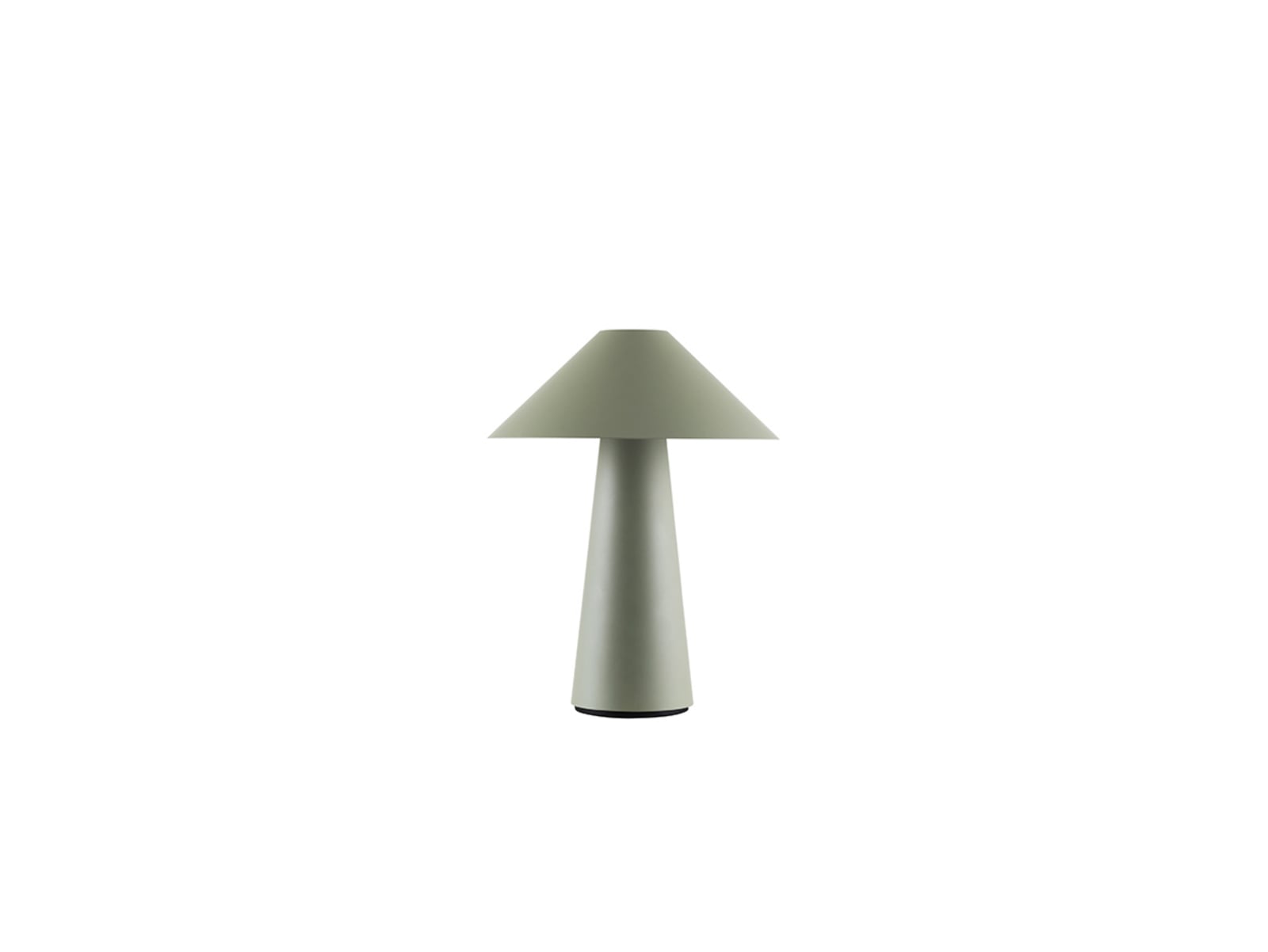 Oppladbar bordlampe Cannes grønn forfra