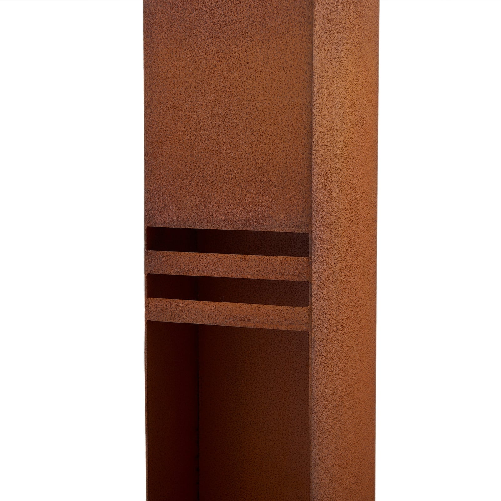Oxido LED sti-lampe cortenstål rustfarget 80 cm sideprofil