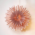 Papirstjerne Crystal rosa Ø50 cm forfra
