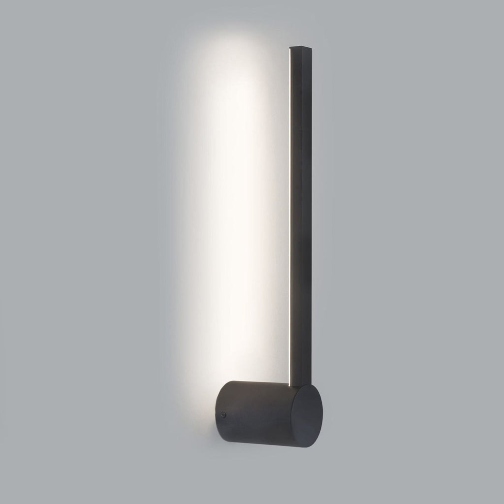 Passeggio Nova 40 cm svart LED baderomsvegglampe detalj