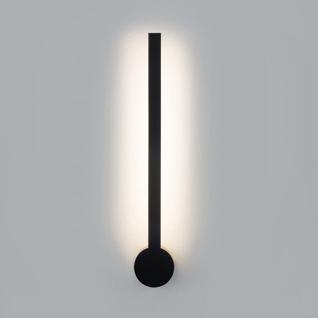 Passeggio Nova 40 cm svart LED baderomsvegglampe montert
